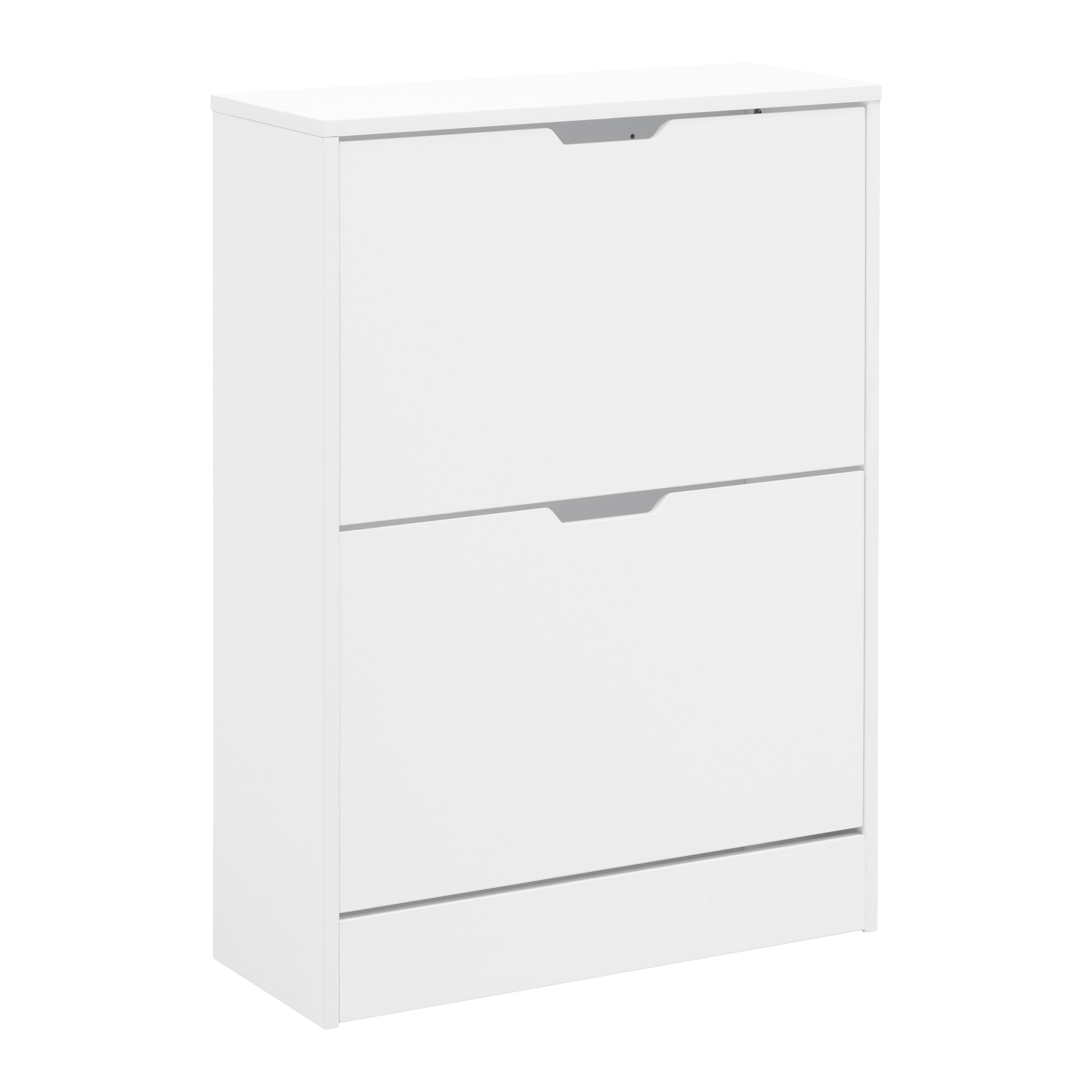 VÝKLOPNÁ SKRINKA NA TOPÁNKY RUDI - biela, Konventionell, kompozitné drevo (60/83/24cm) - Based