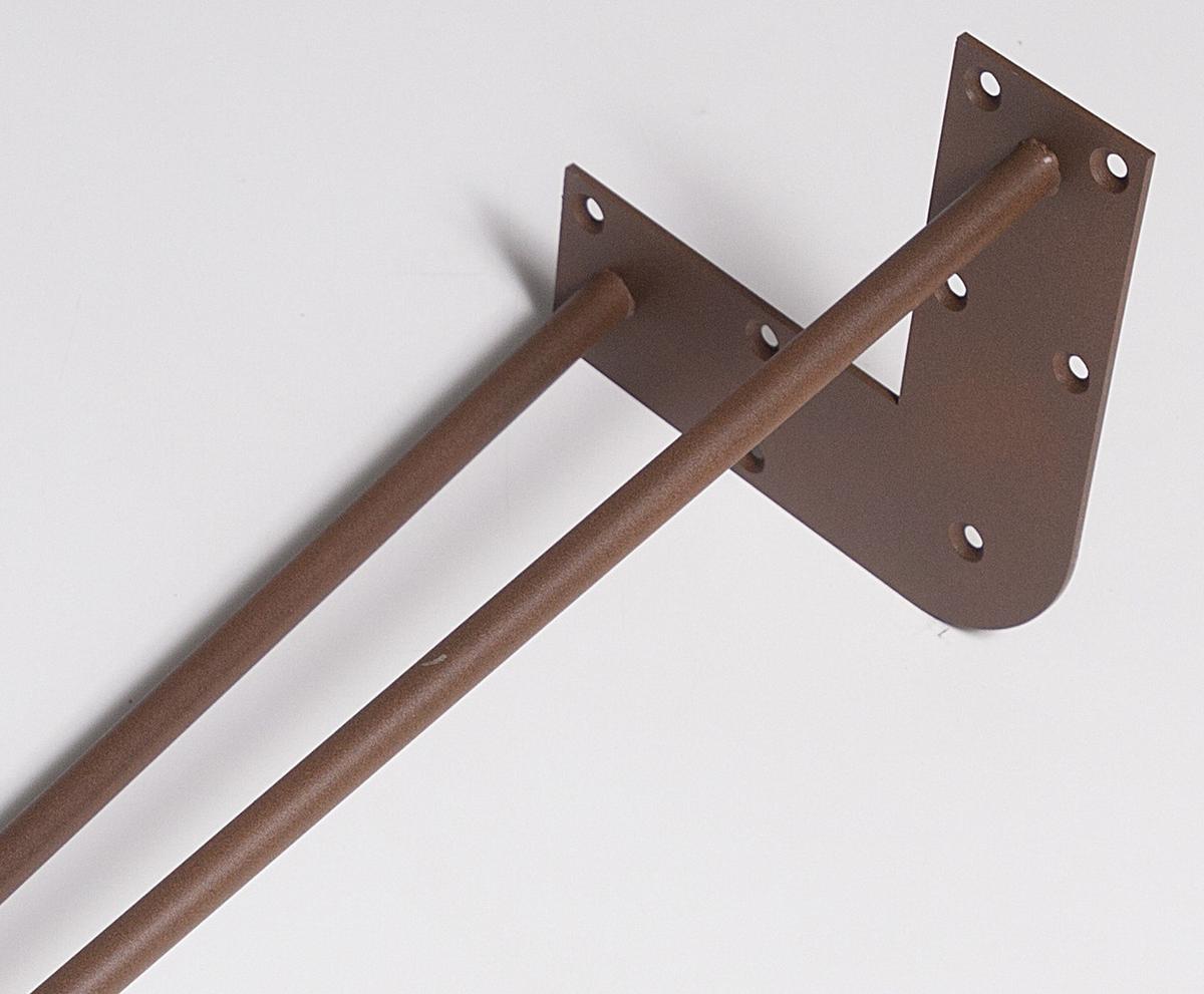 Tischgestell Stahl Rostfarben Bxh: 70x71 Cm, Hairpin - Rostfarben, Basics, Metall (70/71cm)