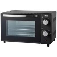 Mini-backofen Semira Schwarz 1200 W Mit Timer - Schwarz, Basics, Glas/Kunststoff (40,5/26,4/35cm) - Silva Homeline