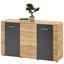 Kommode Uno - Eichefarben/Grau, MODERN, Holzwerkstoff (140/80/40cm) Kommode Uno - Eichefarben/Grau, MODERN, Holzwerkstoff (140/80/40cm)