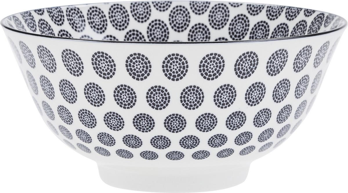 MISKA NA MÜSLI Shiva - bílá/černá, Lifestyle, keramika (15,5/7,5cm) - Modern Living