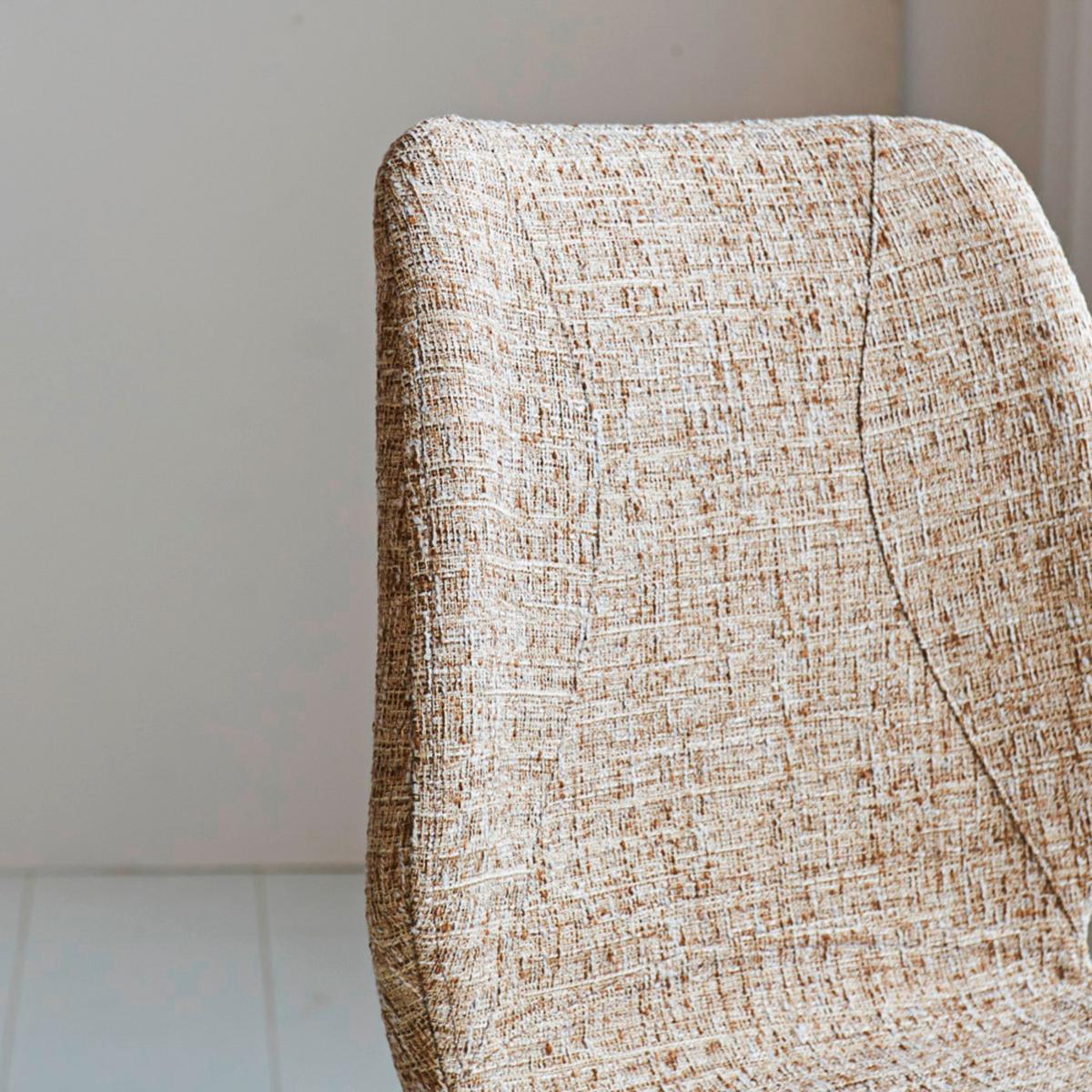 Barhocker-Set Barona Beige B: 47 cm - Beige/Schwarz, MODERN, Textil/Metall (47/99/55cm) - MID.YOU