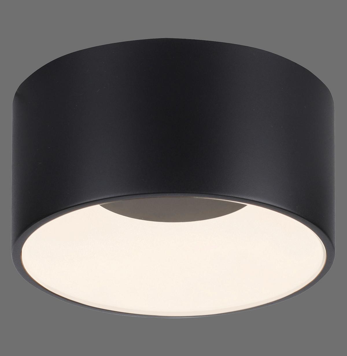 LED-Deckenleuchte 14325-18 Tanika - Schwarz, MODERN, Kunststoff/Metall (16/16/8cm)