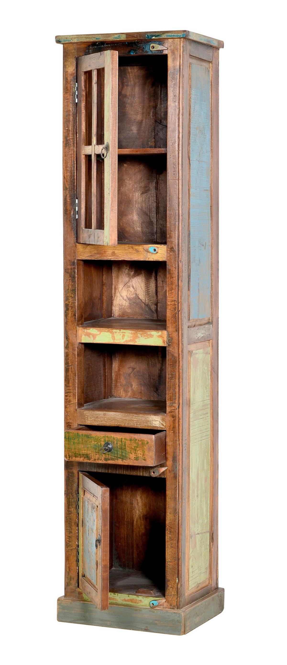BADEZIMMER Echtholz massiv 5-teilig - Multicolor, Basics, Holz - Livetastic