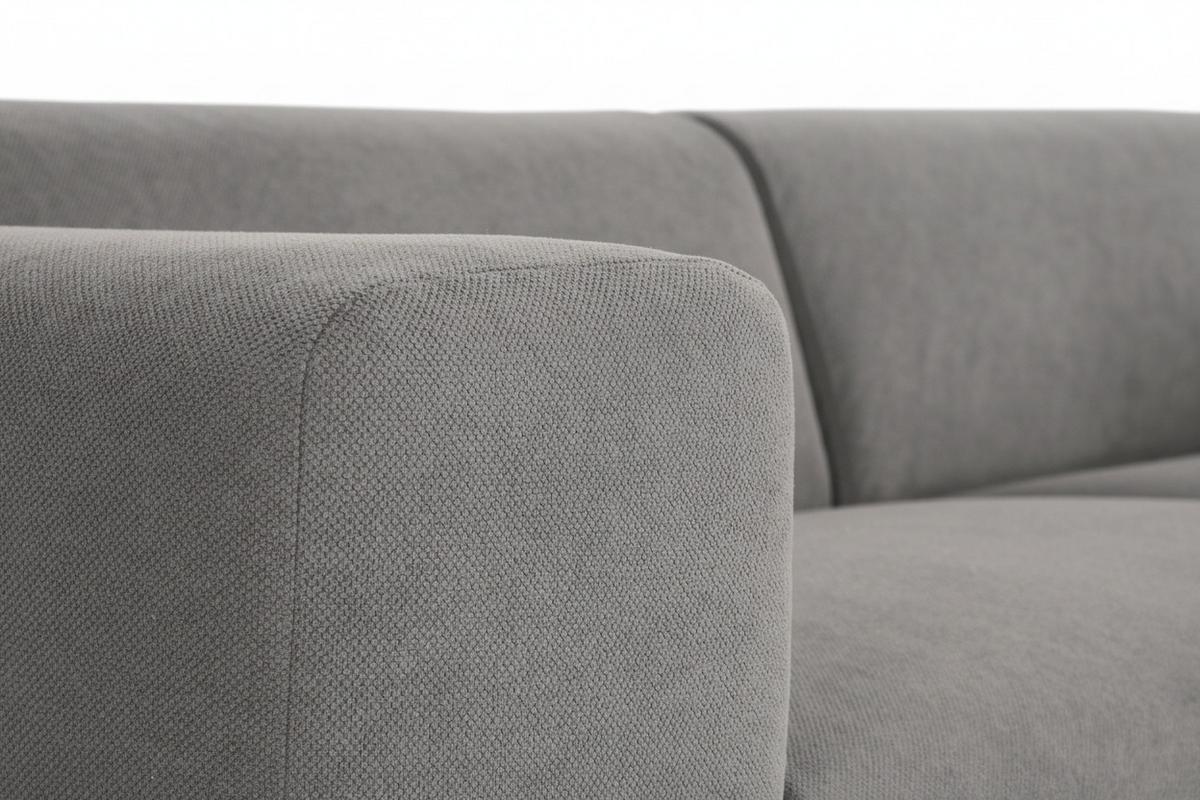 3-sitzer-sofa Manne Grau B: 266 Cm - Schwarz/Grau, Design, Textil (266/76/116cm) - MID.YOU