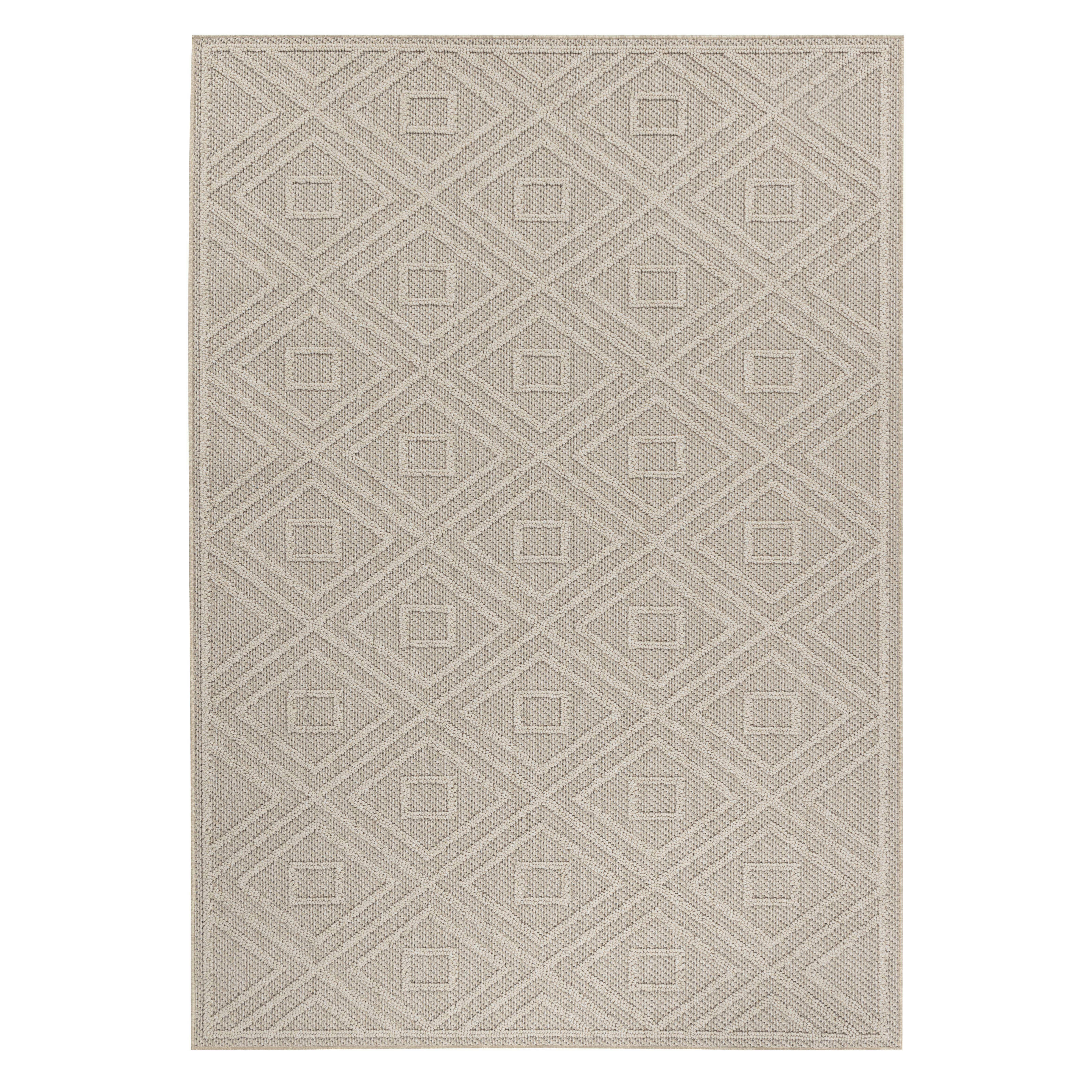 Outdoorteppich Patara - Beige, Design, Textil (160/230cm) - Novel