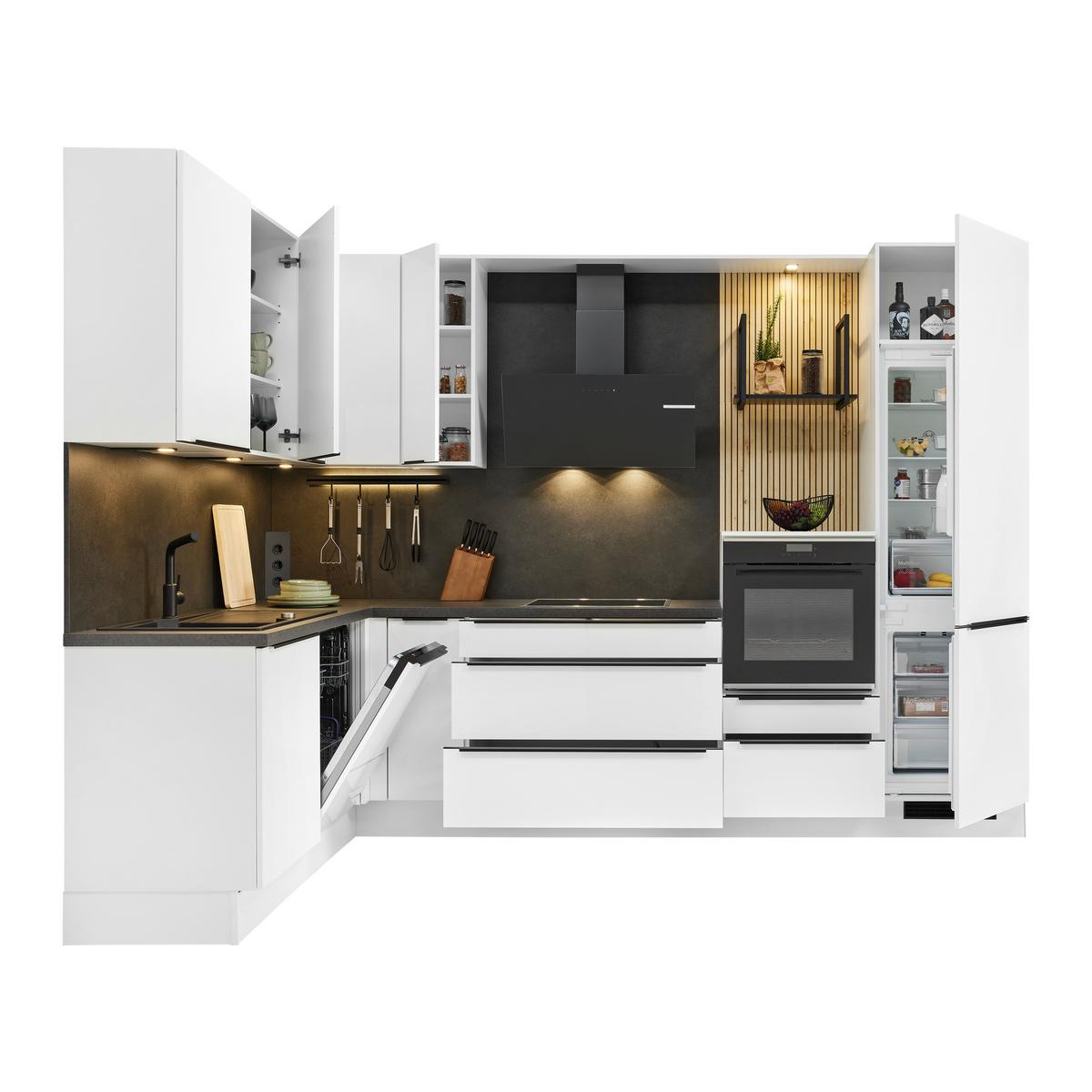 Eckküche Ip4050 - Basics, Holzwerkstoff (185/315cm) - Impuls