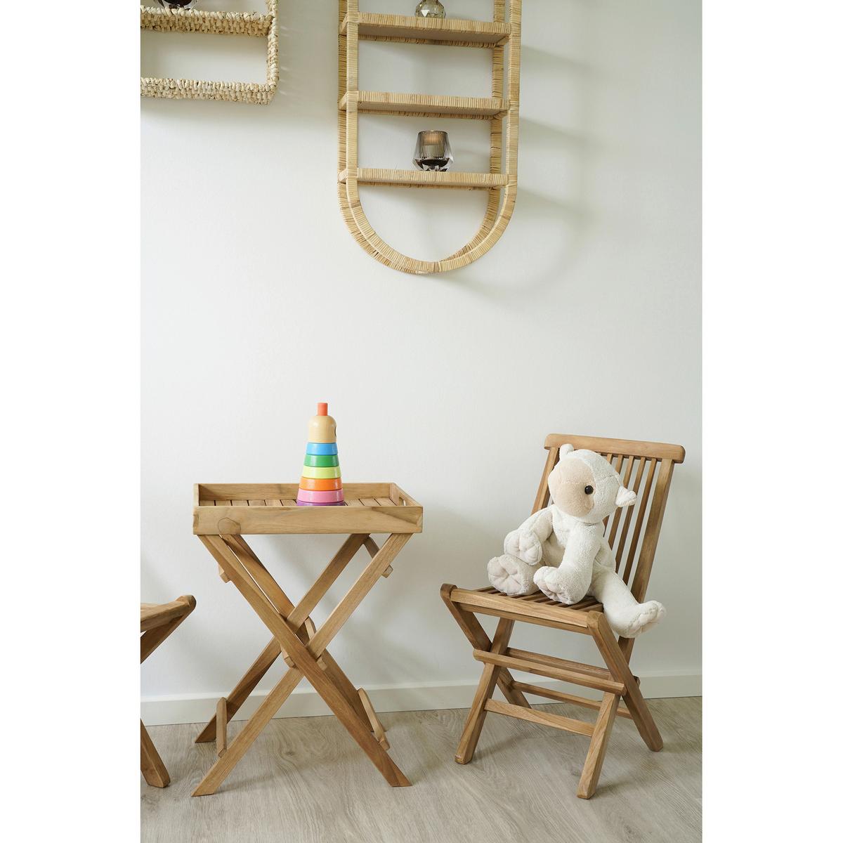 Gartenstuhl-Set Toledo Braun B: 31 cm - Teakfarben, MODERN, Holz (31/58/42cm) - MID.YOU