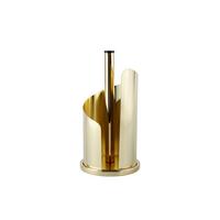 Küchenrollenhalter Edelstahl Goldfarben Rutschfest - Goldfarben, Basics, Metall (15,5/33cm) - Echtwerk