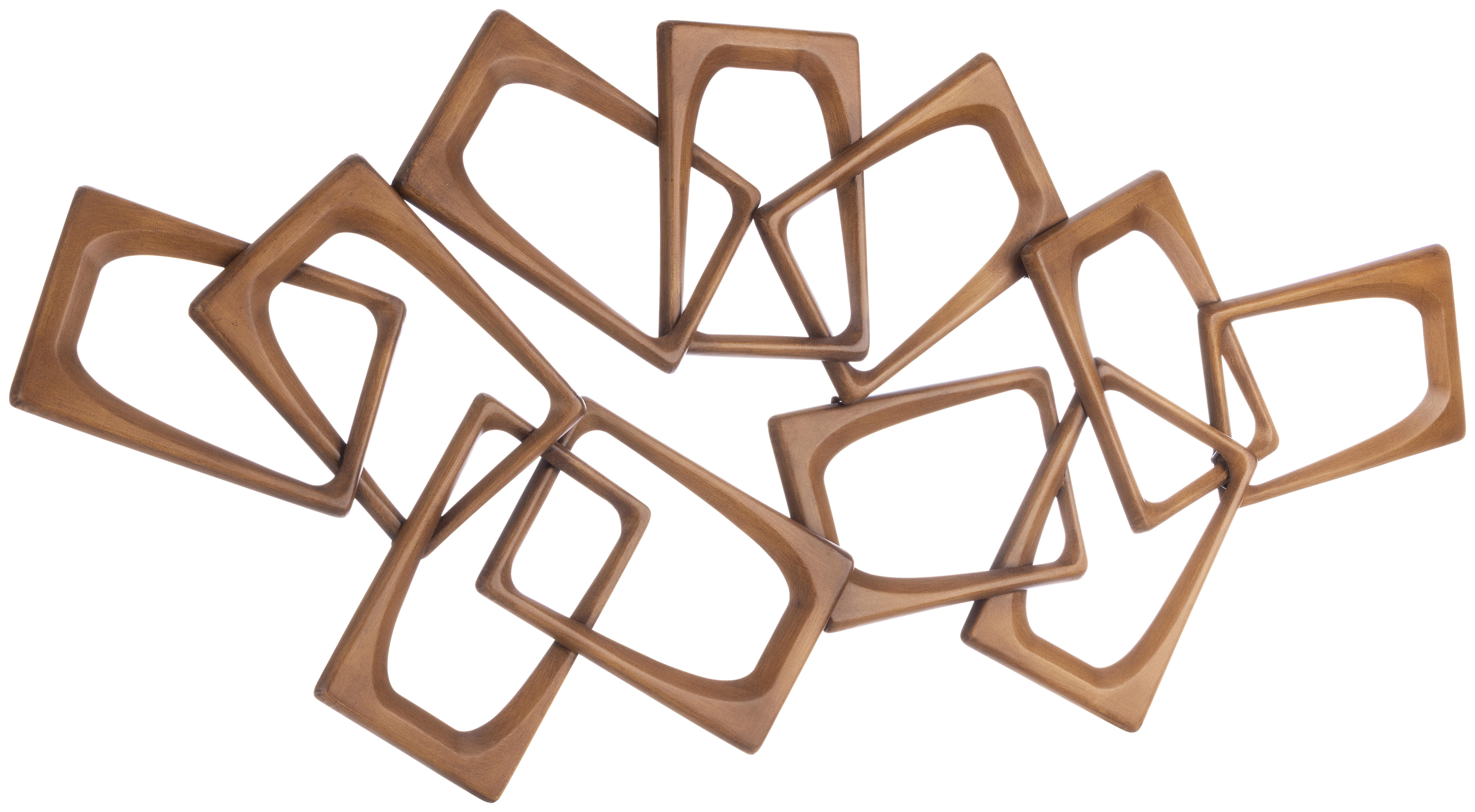 Wanddeko Luna - Braun, KONVENTIONELL, Metall (120/7,5/56cm) - Luca Bessoni