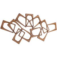 Wanddeko Luna - Braun, KONVENTIONELL, Metall (120/7,5/56cm) - Luca Bessoni