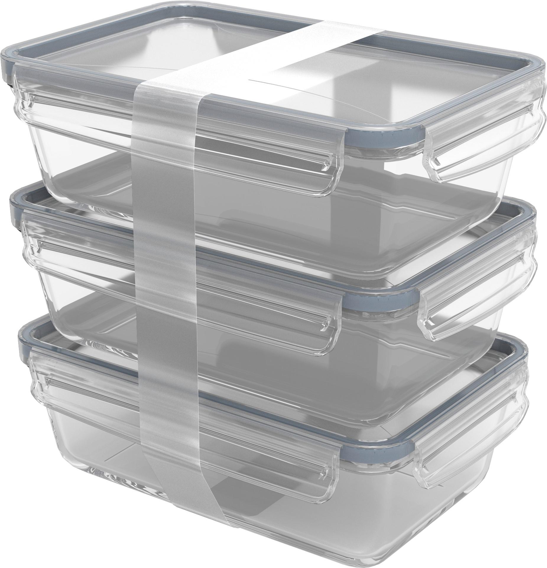 Frischhaltedosenset Transparent B: 16,5 cm - Basics (24/16,5/22,8cm) - Rotho