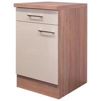 Kuchyňská spodní skříňka NEPAL US50 - Sonoma dub/kašmírová, Moderní, kov/kompozitní dřevo (50/86/60cm) - MID.YOU