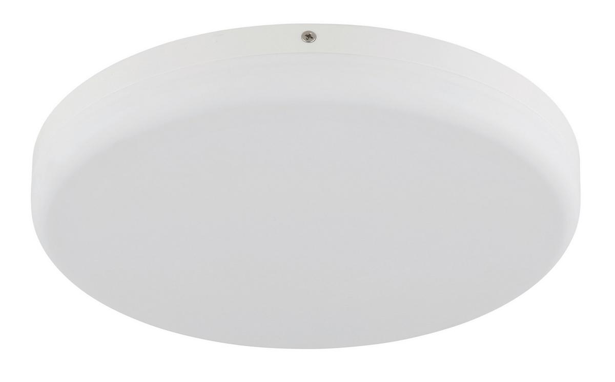 LED-Deckenleuchte Matthew Weiß D: 30 cm - Weiß, KONVENTIONELL, Kunststoff (30/5cm) - Globo