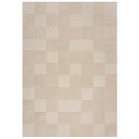 Wollteppich Checkerboard Beige B: 160 cm - Beige, Basics, Textil (160/230cm)