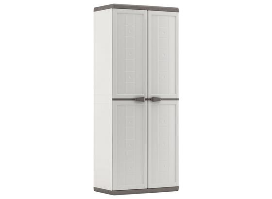 Kunststoffschrank Jolly Hoch 68/166/39 - Anthrazit/Hellgrau, KONVENTIONELL, Kunststoff (68/166/39cm) Kunststoffschrank Jolly Hoch 68/166/39 - Anthrazit/Hellgrau, KONVENTIONELL, Kunststoff (68/166/39cm)