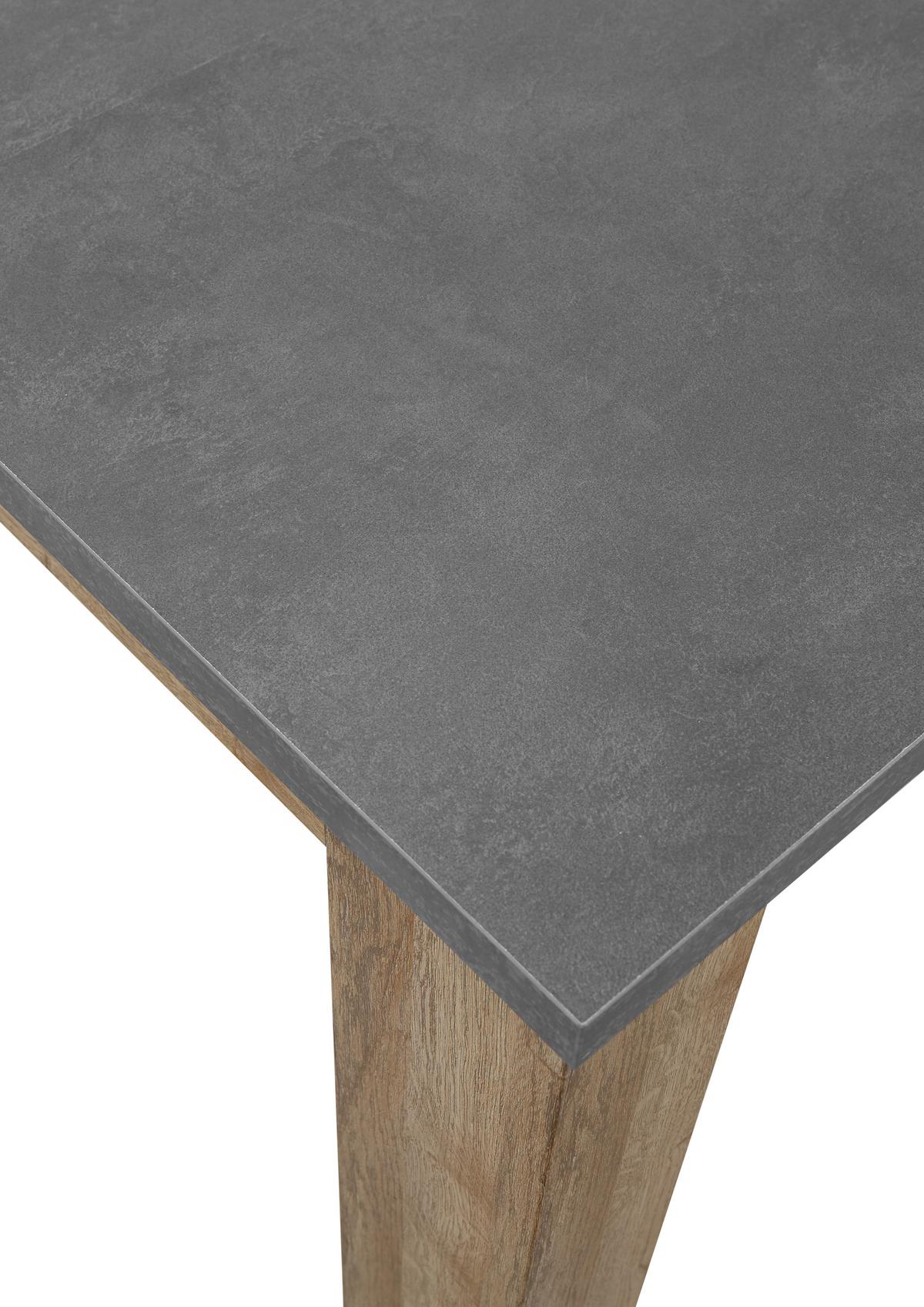 Esstisch Ausziehbar Edmonton 180x90 Cm Anthrazit/natur - Anthrazit/Naturfarben, Basics, Holzwerkstoff (180/90/76cm) - MID.YOU