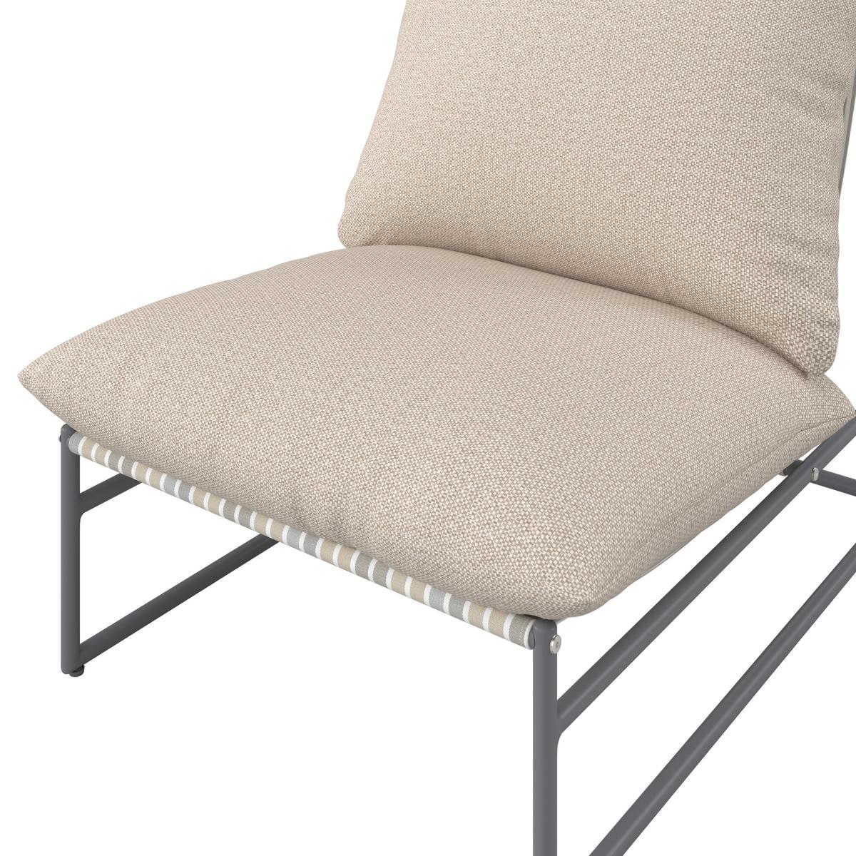 SADA NA BALKON LINO - tmavě šedá/vícebarevná, Moderní, kov/textil - Bessagi Garden