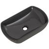 Aufsatzwaschbecken New York BxHxT: 50x12,5x31,5 cm Grau - Grau, MODERN, Keramik (50/12,5/31,5cm) - MID.YOU