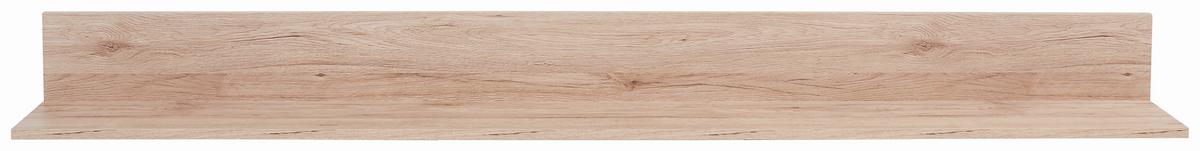 NÁSTĚNNÁ POLICE MALTA - barvy dubu, Moderní, kompozitní dřevo (180/18/20cm)