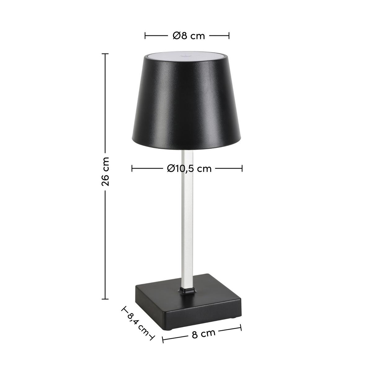 DEKORAČNÍ LED SVÍTIDLO GOPI - černá/barvy stříbra, Romantický / Rustikální, kov/plast (10,5/26cm) - Modern Living