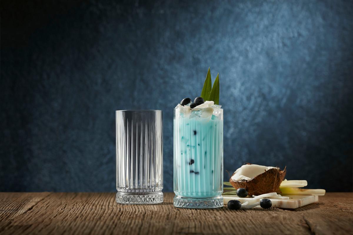 Longdrinkglas 4er-Set Je ca. 450 ml - Klar, Basics, Glas (450ml) - Creatable