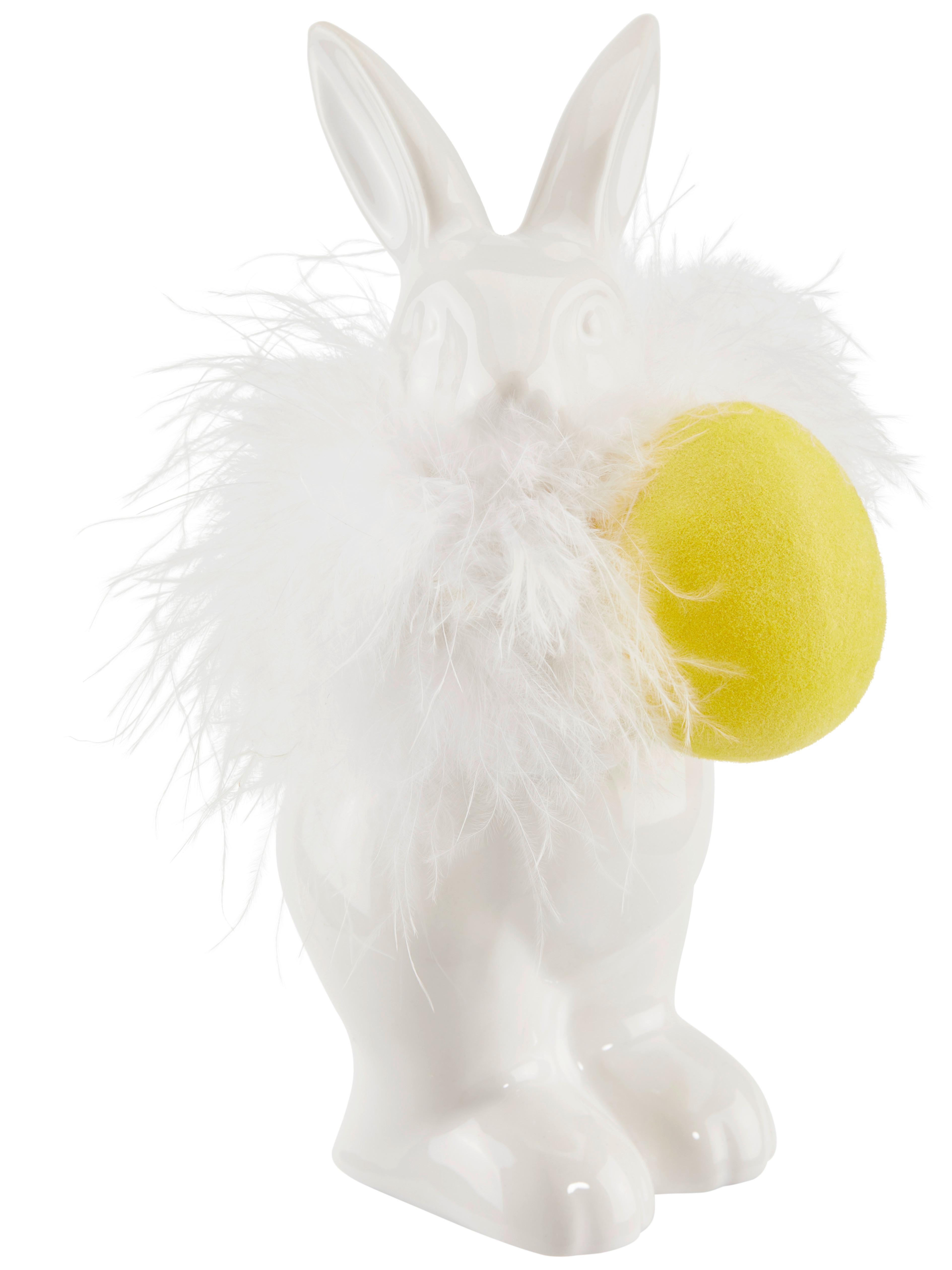 Dekofigur Hase H: 15 cm Acryl / Porzellan für Indoor