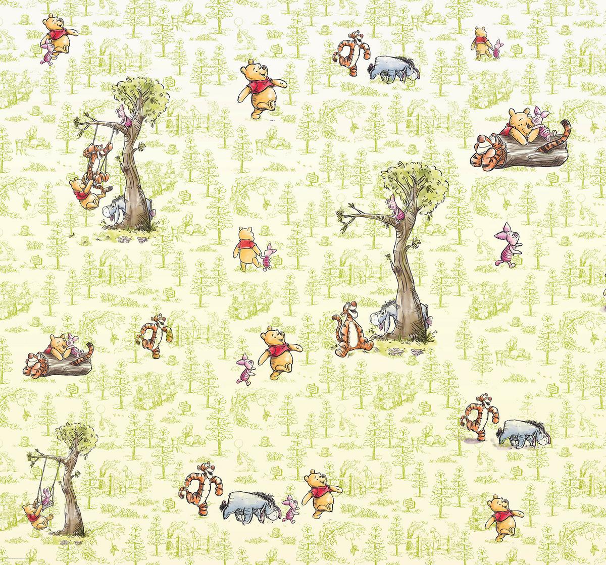 Fototapete Winnie The Pooh Friends - Multicolor, Trend, Textil (300/280cm)