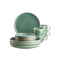Kaffeeservice Elina Uno 4 Personen Geschirr Set - Grün, Basics, Keramik - Mäser