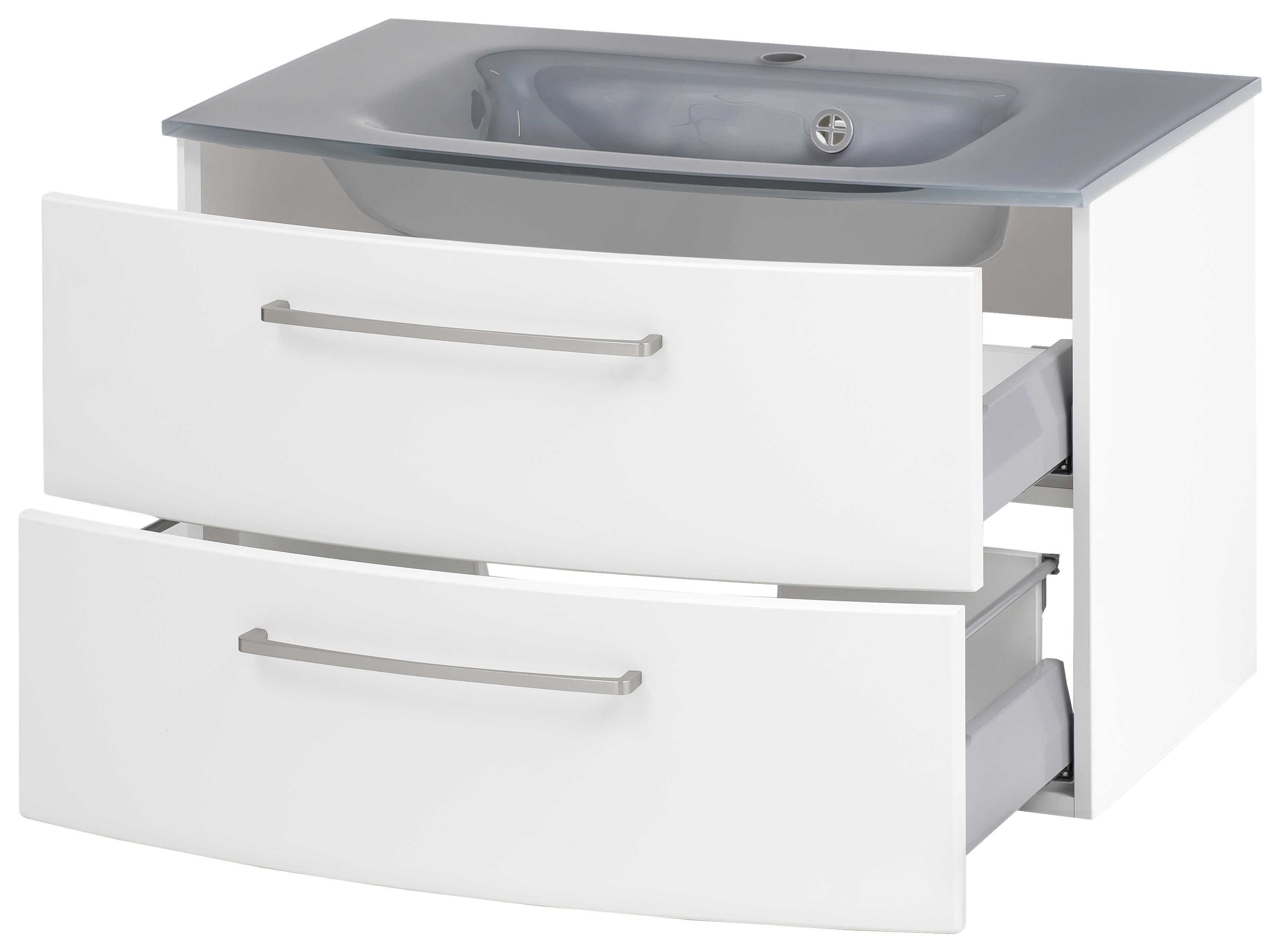 Badmöbel-Set 3-Teilig Stockholm B: 110 cm Grau