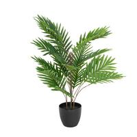 Kunstpflanze Areca - Schwarz/Braun, Basics, Kunststoff/Textil (60/70/60cm) - MID.YOU