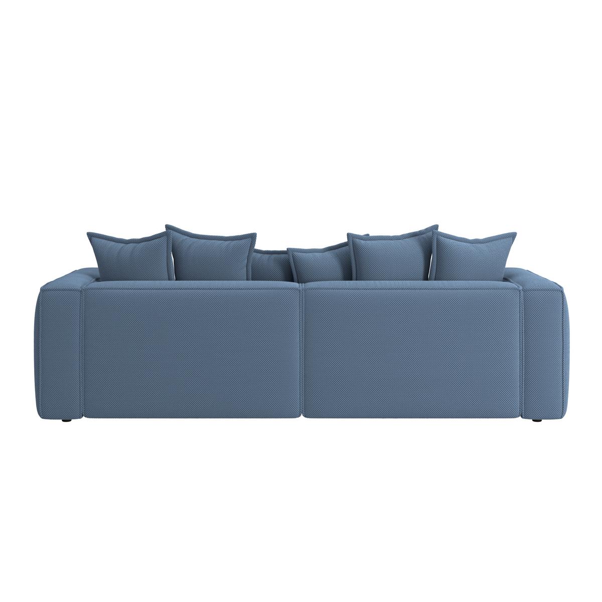 POHOVKA BIG SOFA COWBOY - černá/tmavě modrá, Moderní, textil (280/72/109cm)