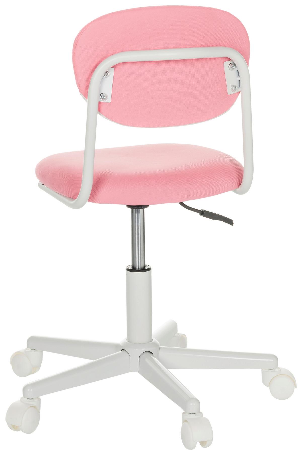 Jugenddrehstuhl Kiddy Base I - Pink/Weiß, Basics, Kunststoff/Textil (60/72-83/60cm) - MID.YOU