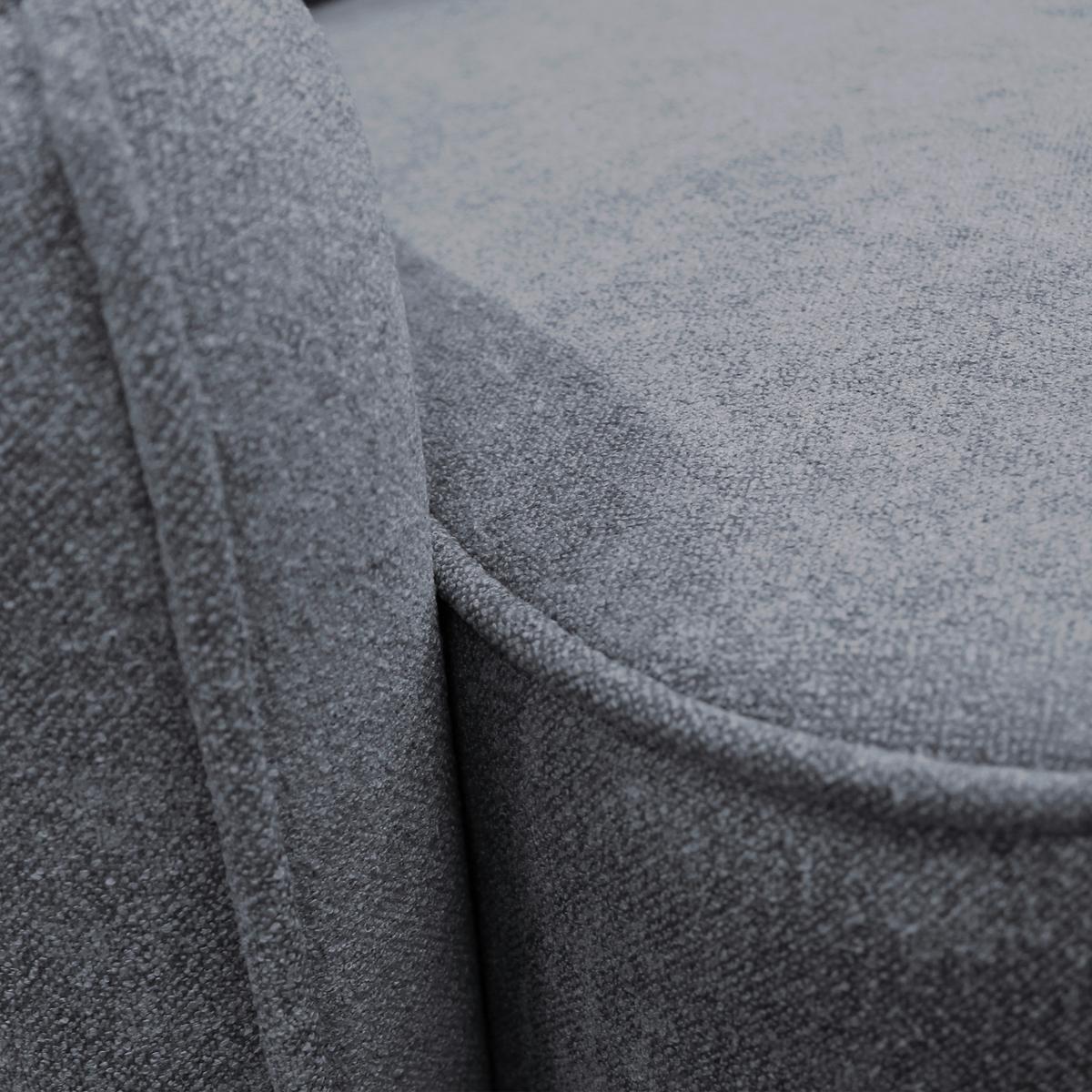 Ecksofa Fancy Grau 143x209 cm - Schwarz/Grau, Design, Textil (143/209cm) - MID.YOU