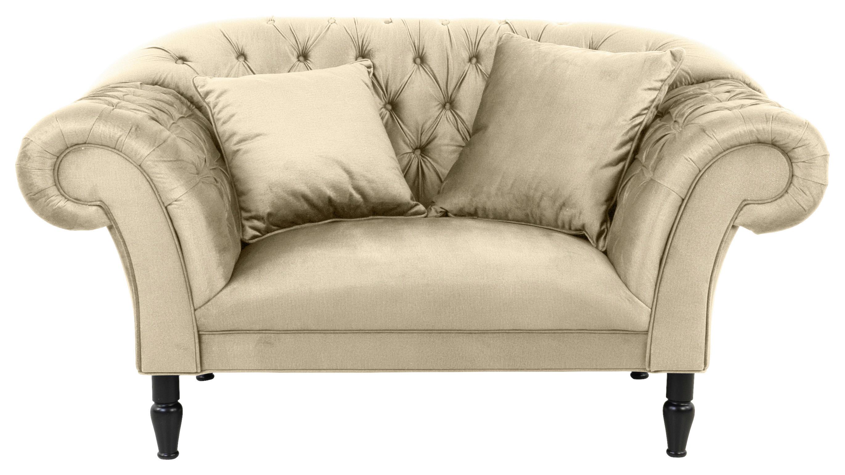 XXL-Sessel Cupido - Beige/Schwarz, Design, Textil (180/94/103cm) - MID.YOU