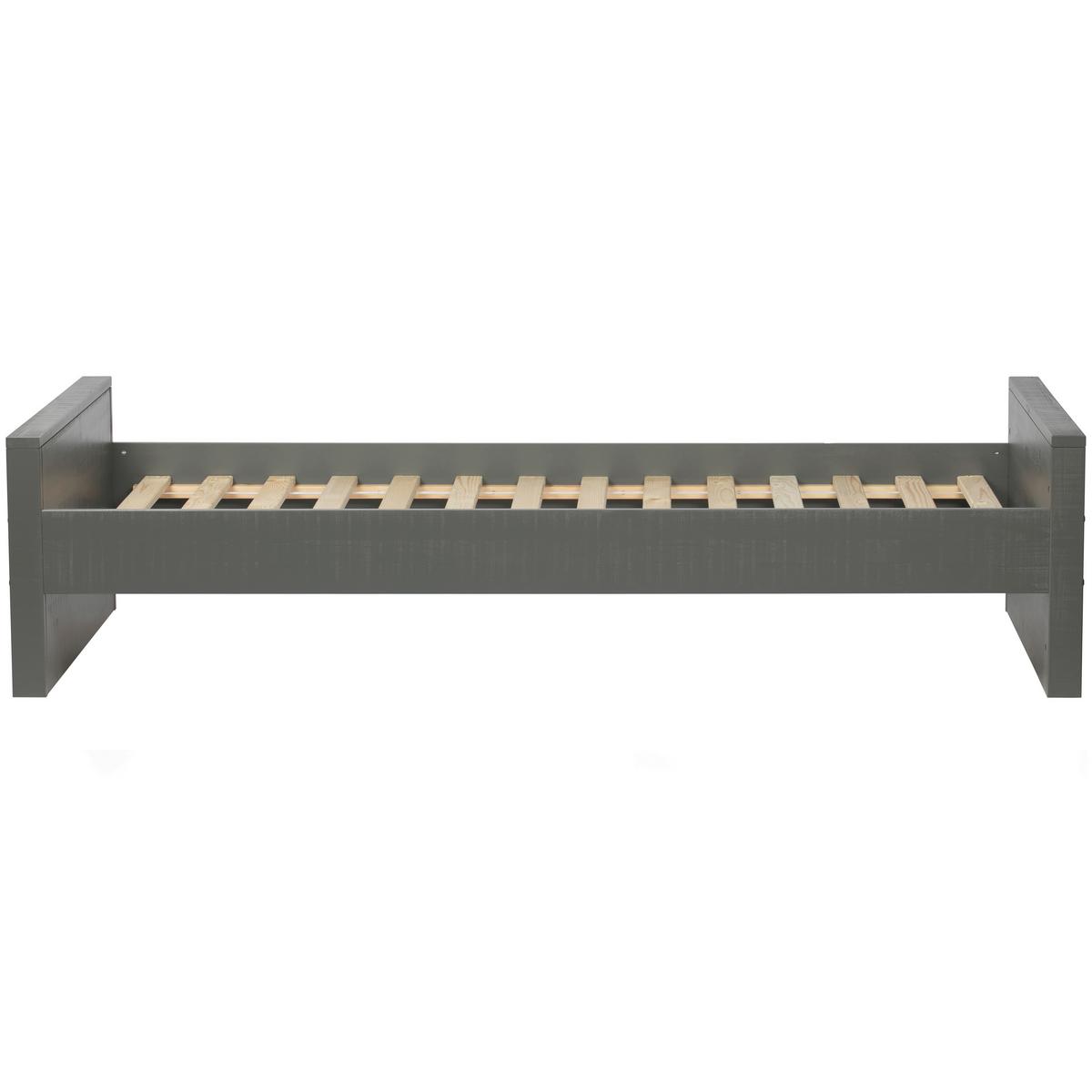 BETT Morris Grau 90x200cm - Grau, Design, Holz (90/200cm) - Livetastic