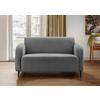 2-Sitzer-Sofa Marone Anthrazit B: 140cm - Anthrazit/Schwarz, MODERN, Textil (140/76/90cm) - Livetastic