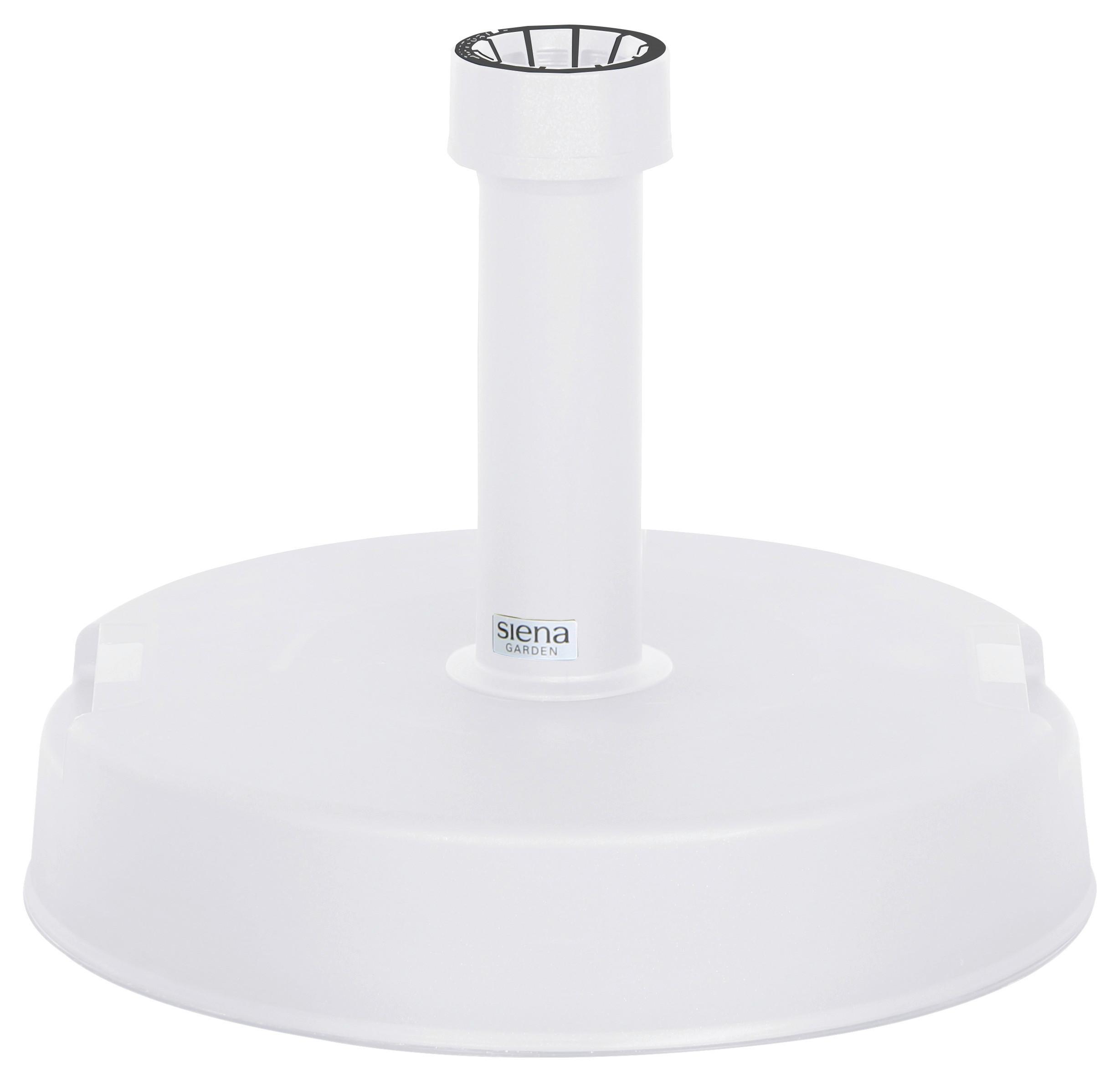 Sonnenschirmständer Beton/ Kunststoff für DM 2,1 - 5,4 cm - Weiß, KONVENTIONELL, Kunststoff/Stein (40/11/40cm) - Siena Garden
