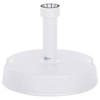 Sonnenschirmständer Beton/ Kunststoff Für Dm 2,1 - 5,4 Cm - Weiß, KONVENTIONELL, Kunststoff/Stein (40/11/40cm) - Siena Garden