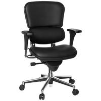 Drehstuhl Ergohuman Base Schwarz - Chromfarben/Schwarz, MODERN, Leder/Kunststoff (61/120/48cm) - MID.YOU