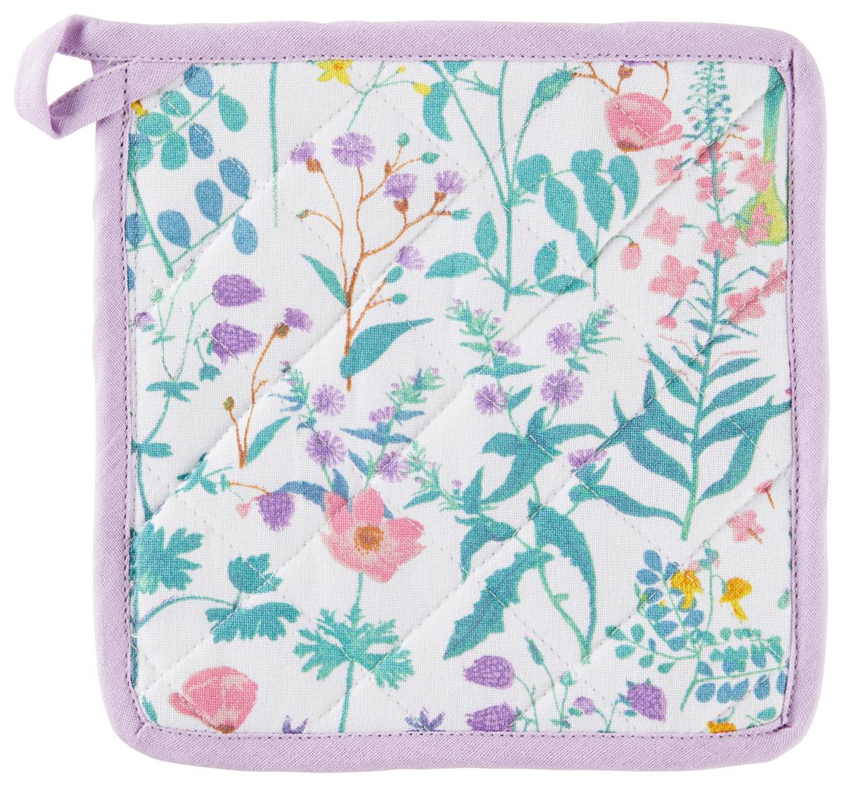 Topflappen Viola - Pink/Pastellblau, MODERN, Textil (21/21cm) - Luca Bessoni