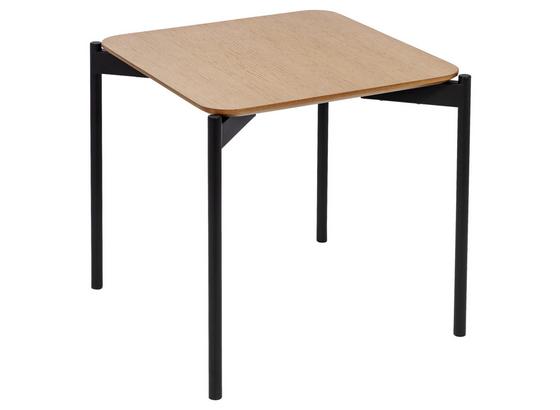 Beistelltisch Ida L:45cm Eichefarben/Schwarz - Eichefarben/Schwarz, KONVENTIONELL, Holz/Metall (45/45/45cm) - Livetastic Beistelltisch Ida L:45cm Eichefarben/Schwarz - Eichefarben/Schwarz, KONVENTIONELL, Holz/Metall (45/45/45cm) - Livetastic