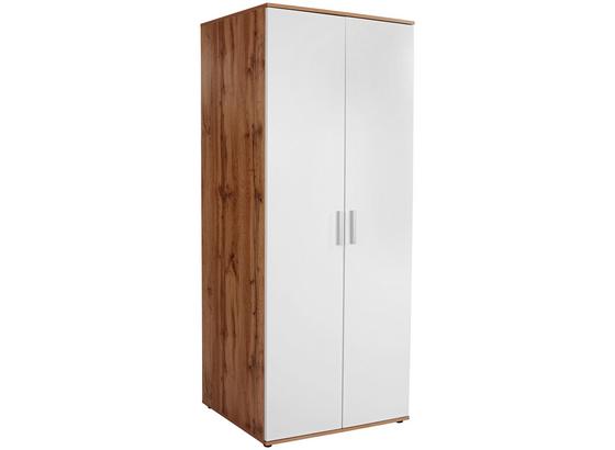 Kleiderschrank Twin B:85cm Weiß/ Wildeiche Dekor - Eichefarben/Weiß, KONVENTIONELL, Holzwerkstoff (85/190/52cm) Kleiderschrank Twin B:85cm Weiß/ Wildeiche Dekor - Eichefarben/Weiß, KONVENTIONELL, Holzwerkstoff (85/190/52cm)