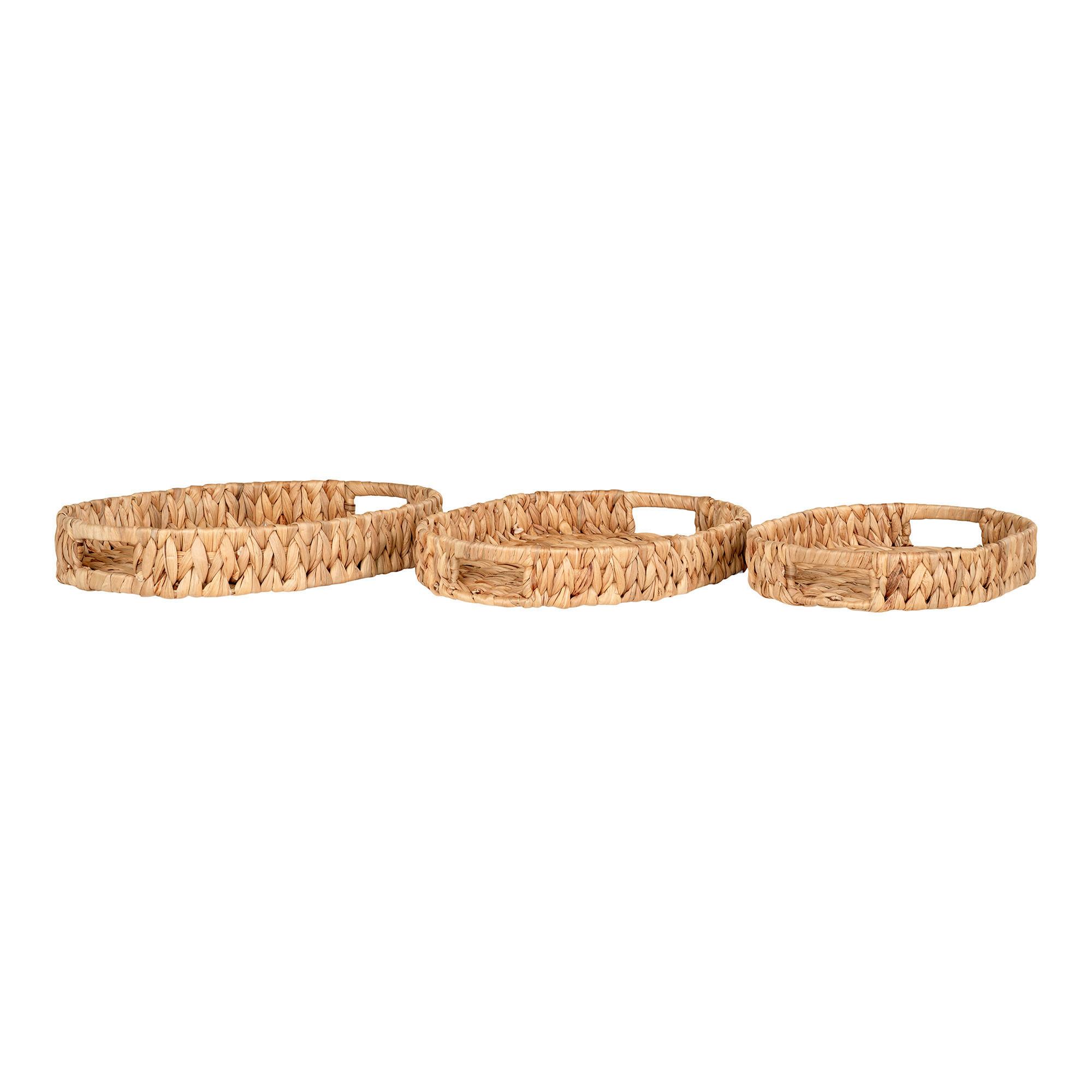 Serviertablett-Set Estoril Hellbraun 3-teilig - Hellbraun, Design, Holz