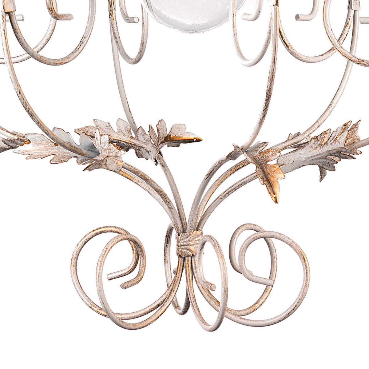 Hängeleuchte 1735/Sa - Weiß, KONVENTIONELL, Metall (45/105cm)