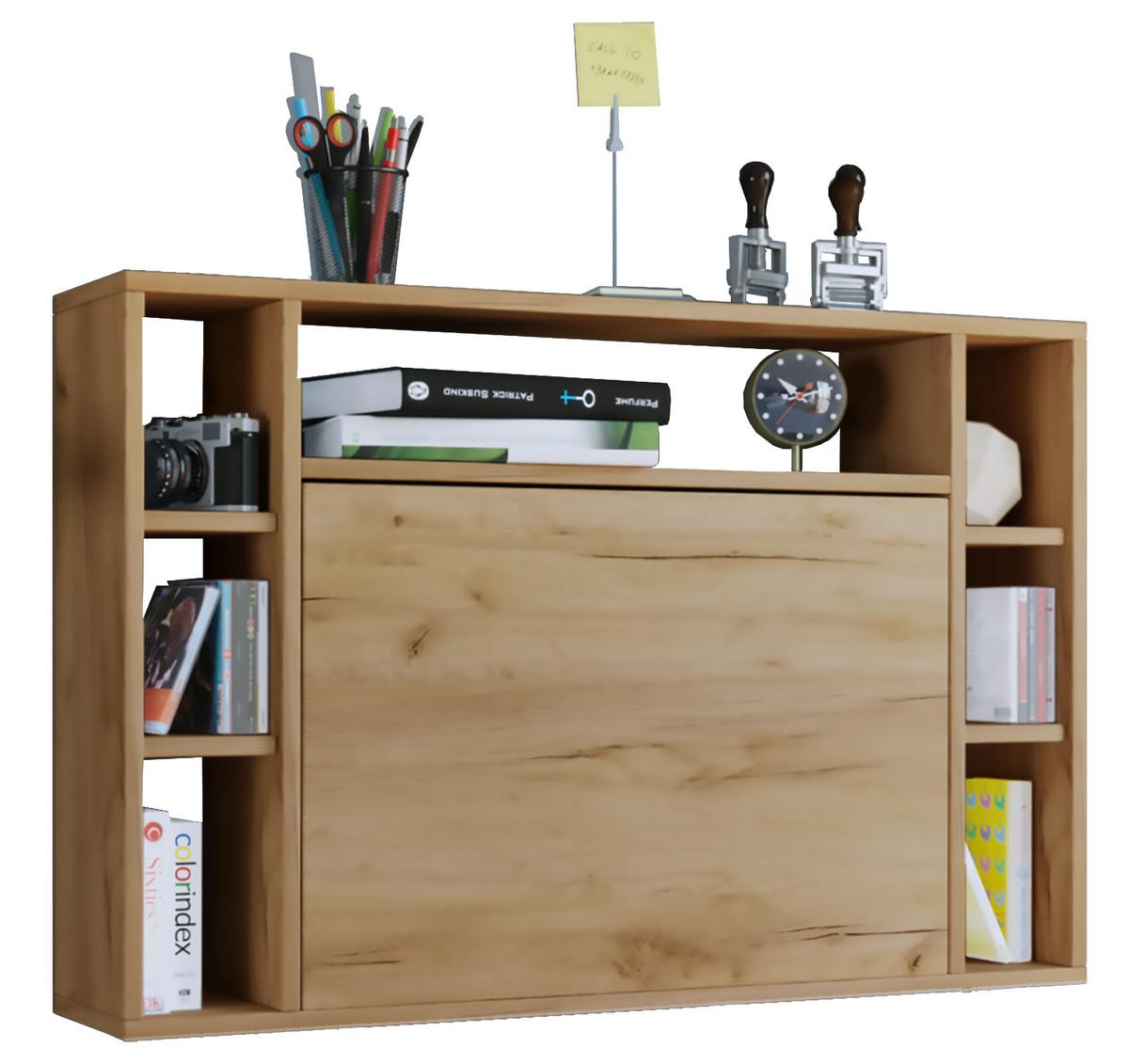 Laptoptisch Wandila B: 90cm Eichefarben - Eichefarben/Honig, Basics, Holzwerkstoff (90/20/60cm) - MID.YOU