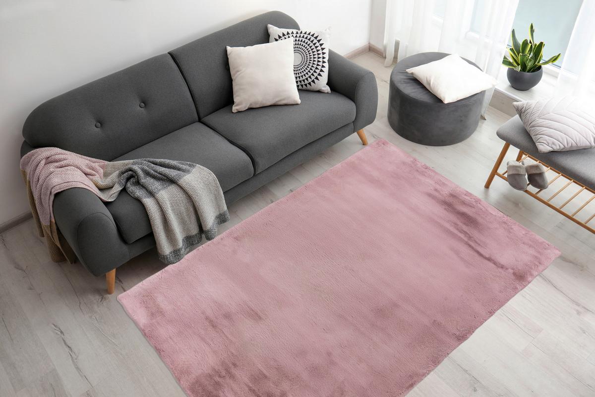 Hochflorteppich Rabbit Lila, 180x280 cm - Lila, KONVENTIONELL, Textil (180/280cm)