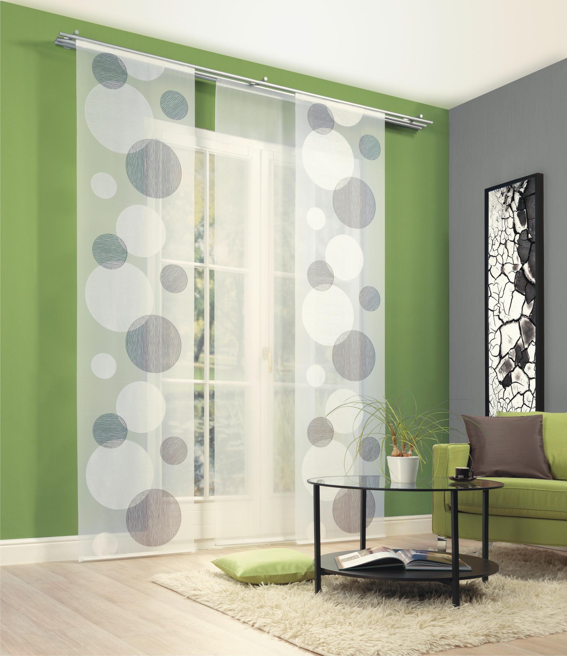 Flächenvorhang Yvette Gelb - Bernsteinfarben, KONVENTIONELL, Textil (60/245cm) - Schmidt W. Gmbh