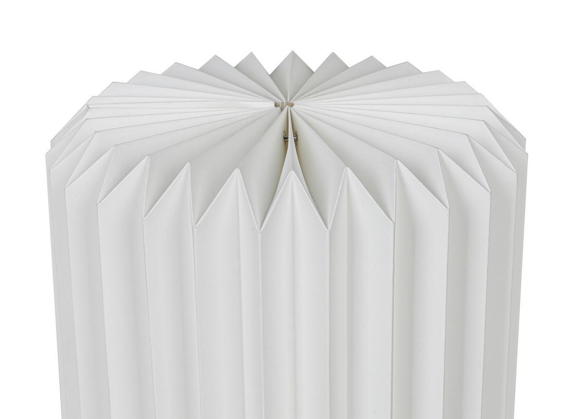 STOLNÁ LAMPA OLGA - biela, Modern, plast/papier (20/20/25cm) - Mömax