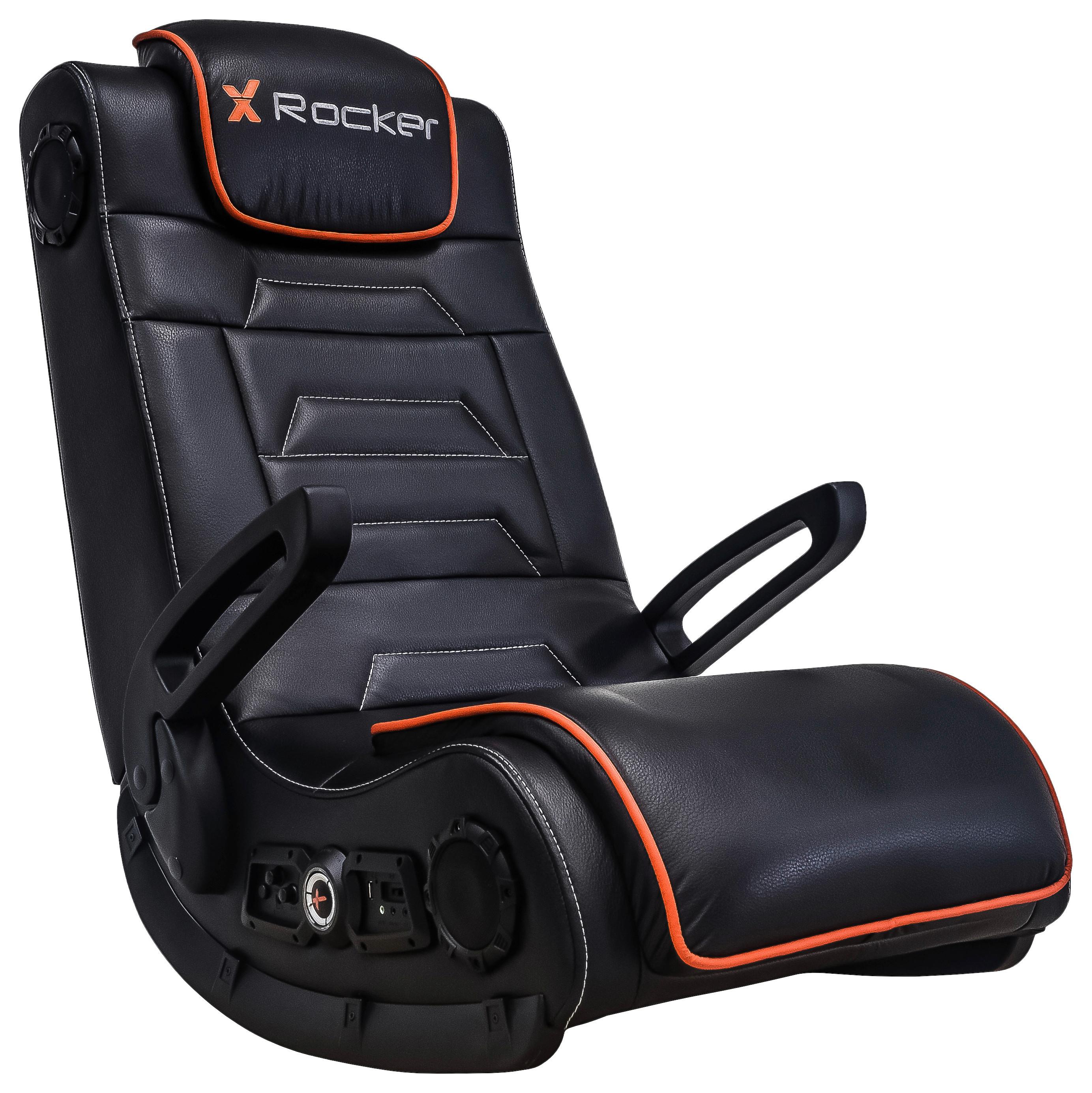 Gamingsessel Sentinel 4.1 - Schwarz, MODERN, Textil (62/87/90cm) - X Rocker